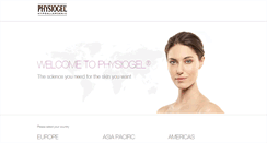 Desktop Screenshot of physiogel.com